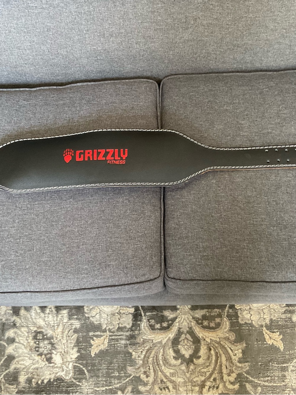 Grizzly Fitness Black  6 inch Weightlifting Belt Size Large